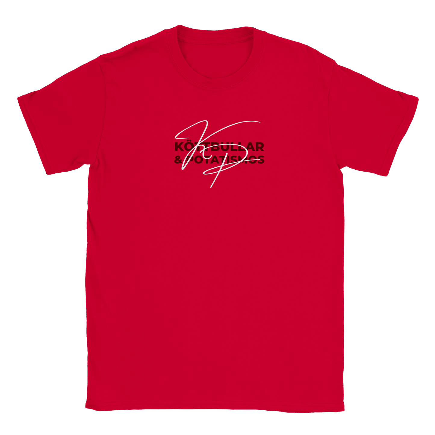 Köttbullar och potatismos - T-shirt Röd