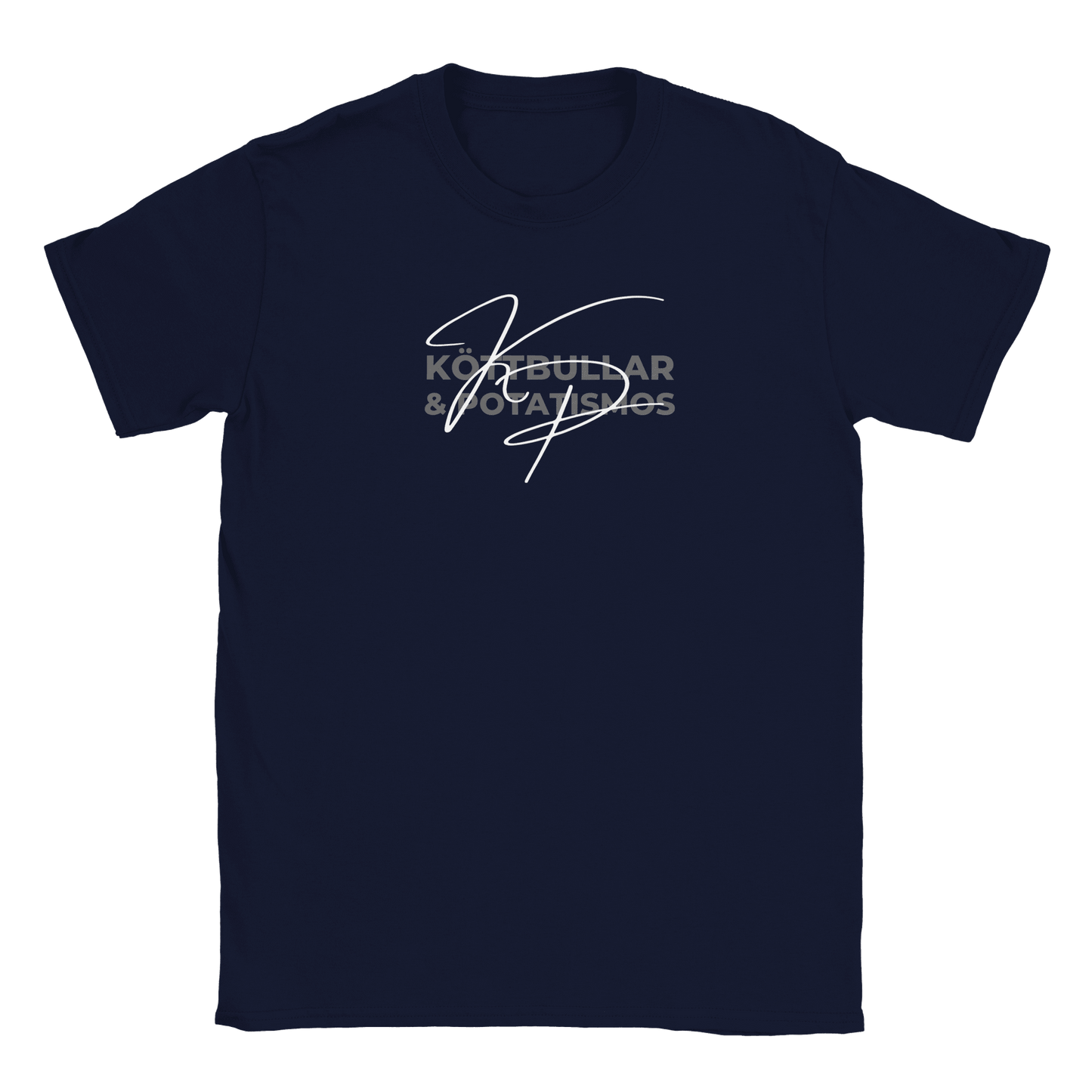 Köttbullar & Potatismos - T-shirt för barn Marinblå