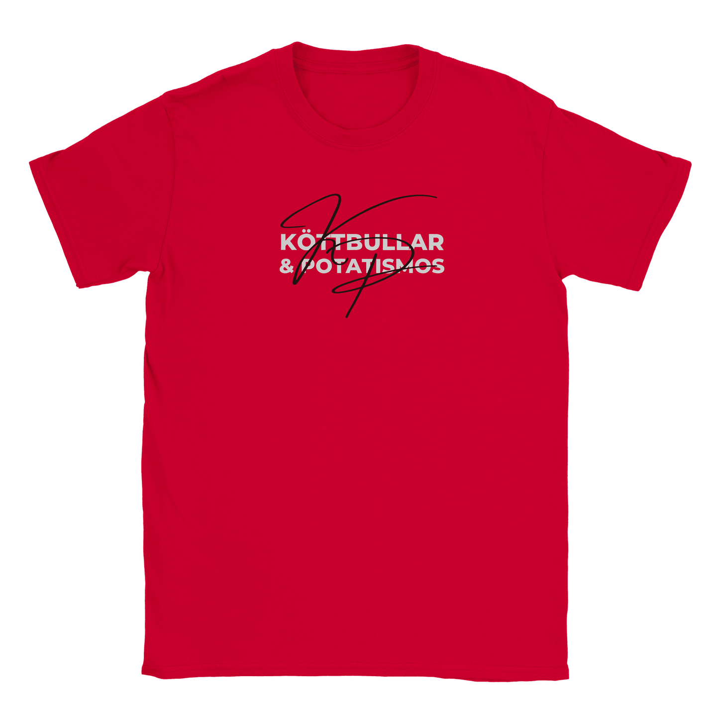 Köttbullar & Potatismos - T-shirt för barn Röd