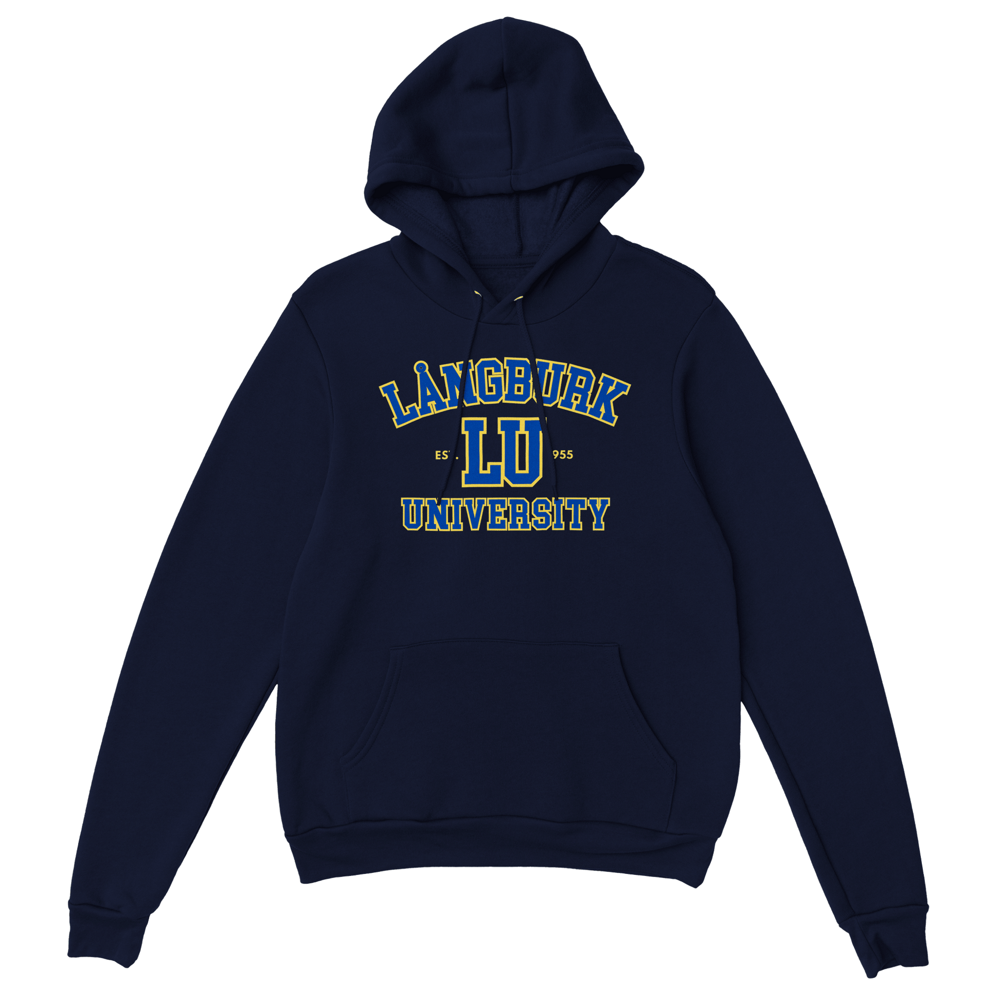 Långburk University - Hoodie Marinblå