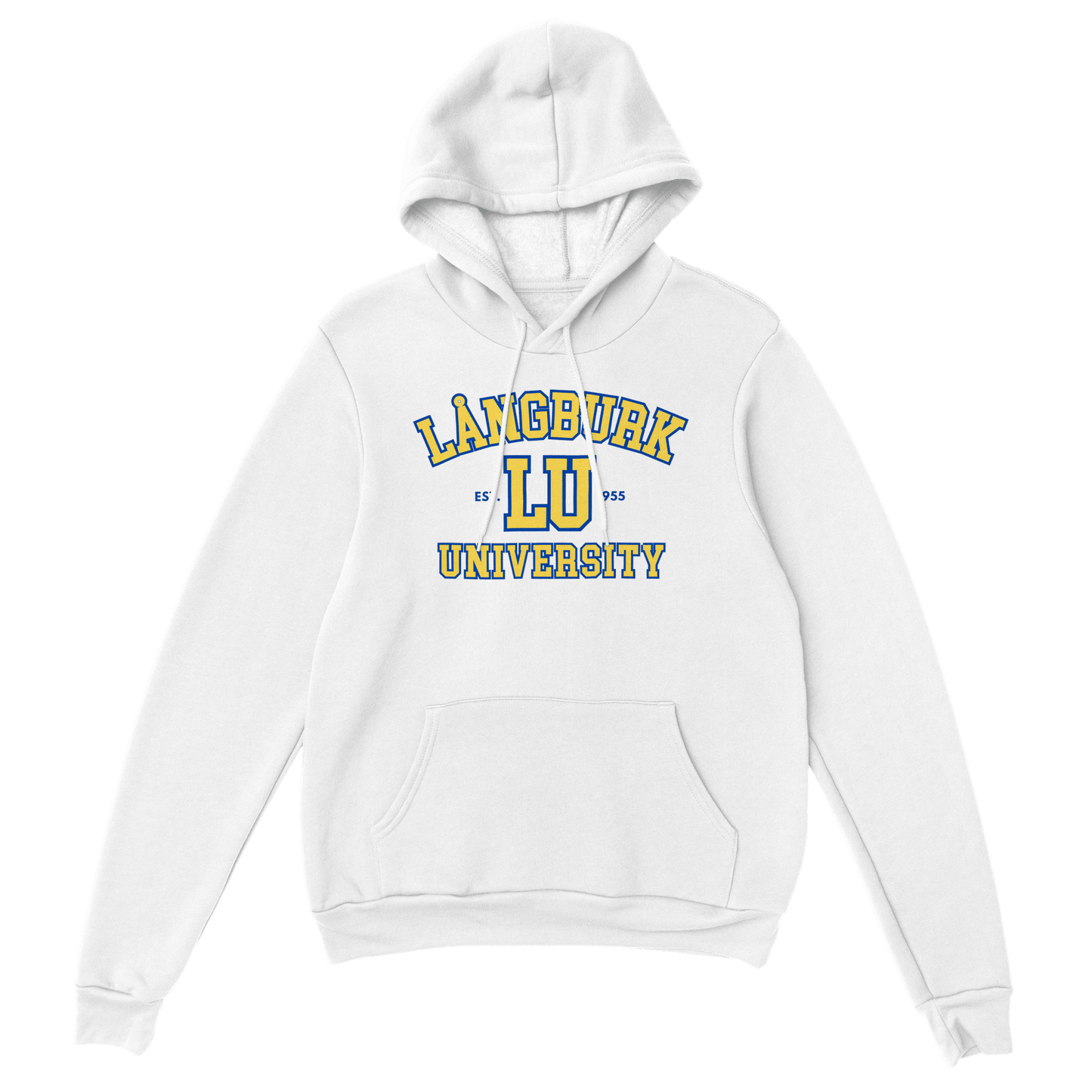 Långburk University - Hoodie Vit