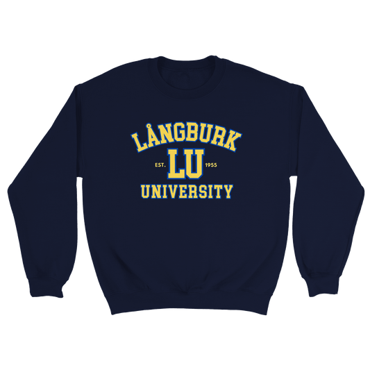 Långburk University - Sweatshirt Marinblå