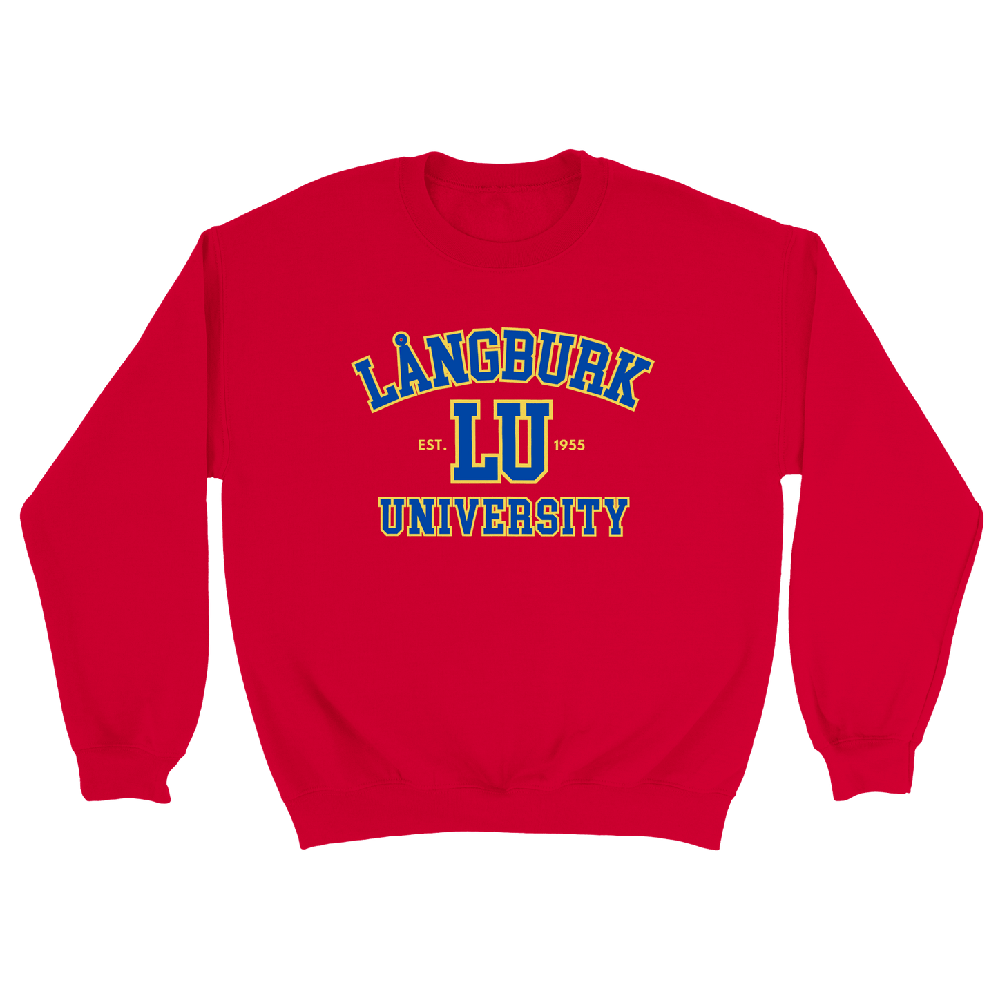 Långburk University - Sweatshirt Röd