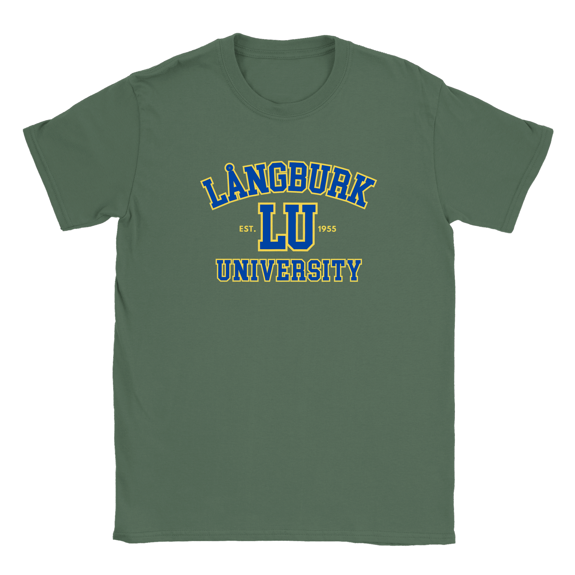 Långburk University - T-shirt Military Green