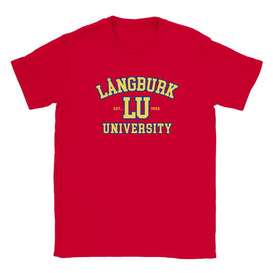 Långburk University - T-shirt Röd