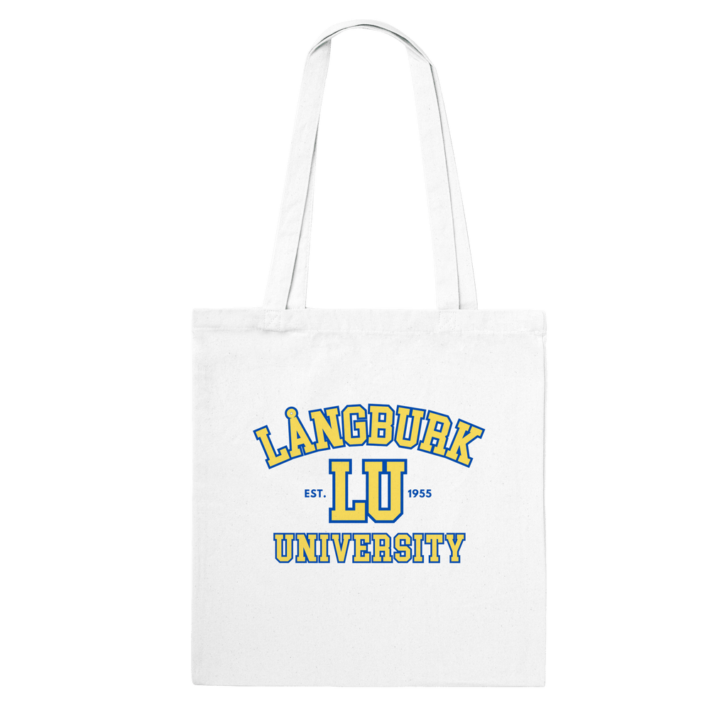 Långburk University - Tygpåse Vit