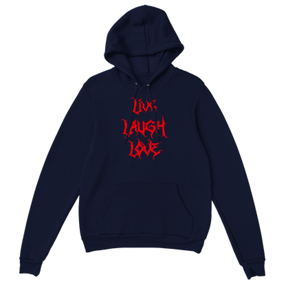 Live Laugh Love - Hoodie Marinblå