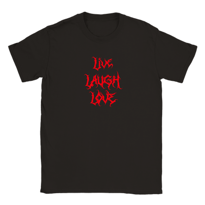 Live Laugh Love - T-shirt Svart