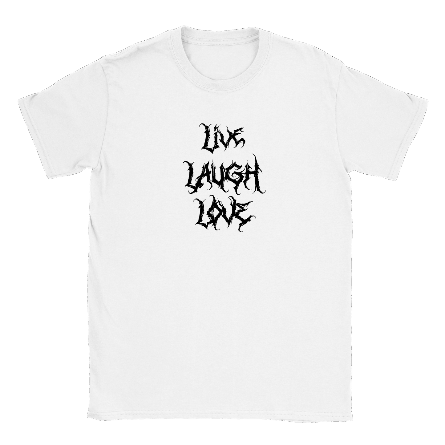 Live Laugh Love - T-shirt Vit