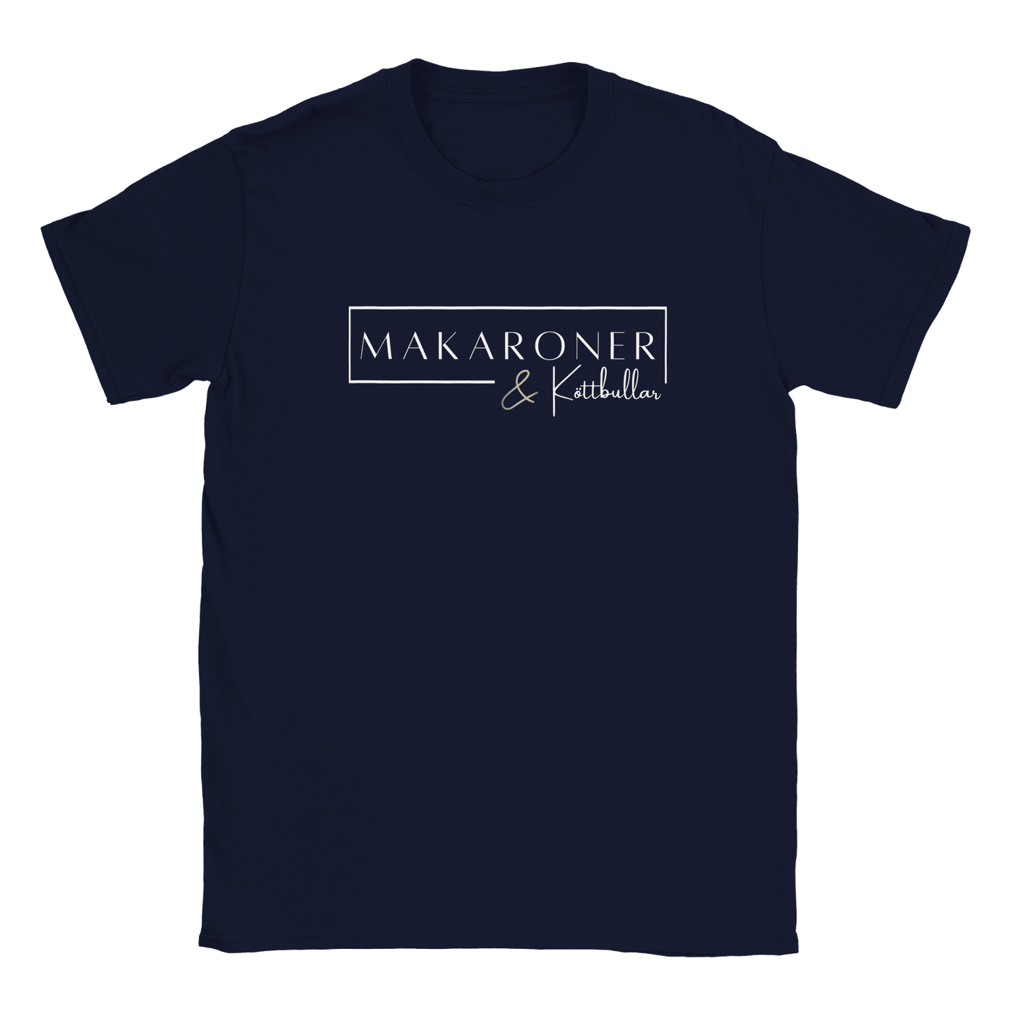 Makaroner & Köttbullar - T-shirt för barn Marinblå