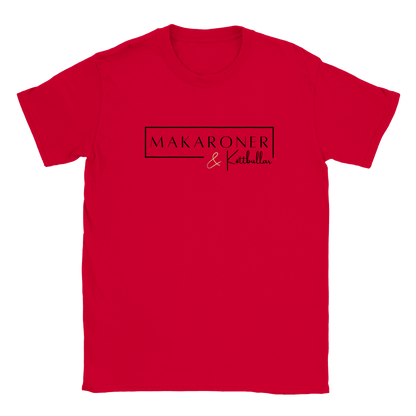 Makaroner & Köttbullar - T-shirt för barn Röd