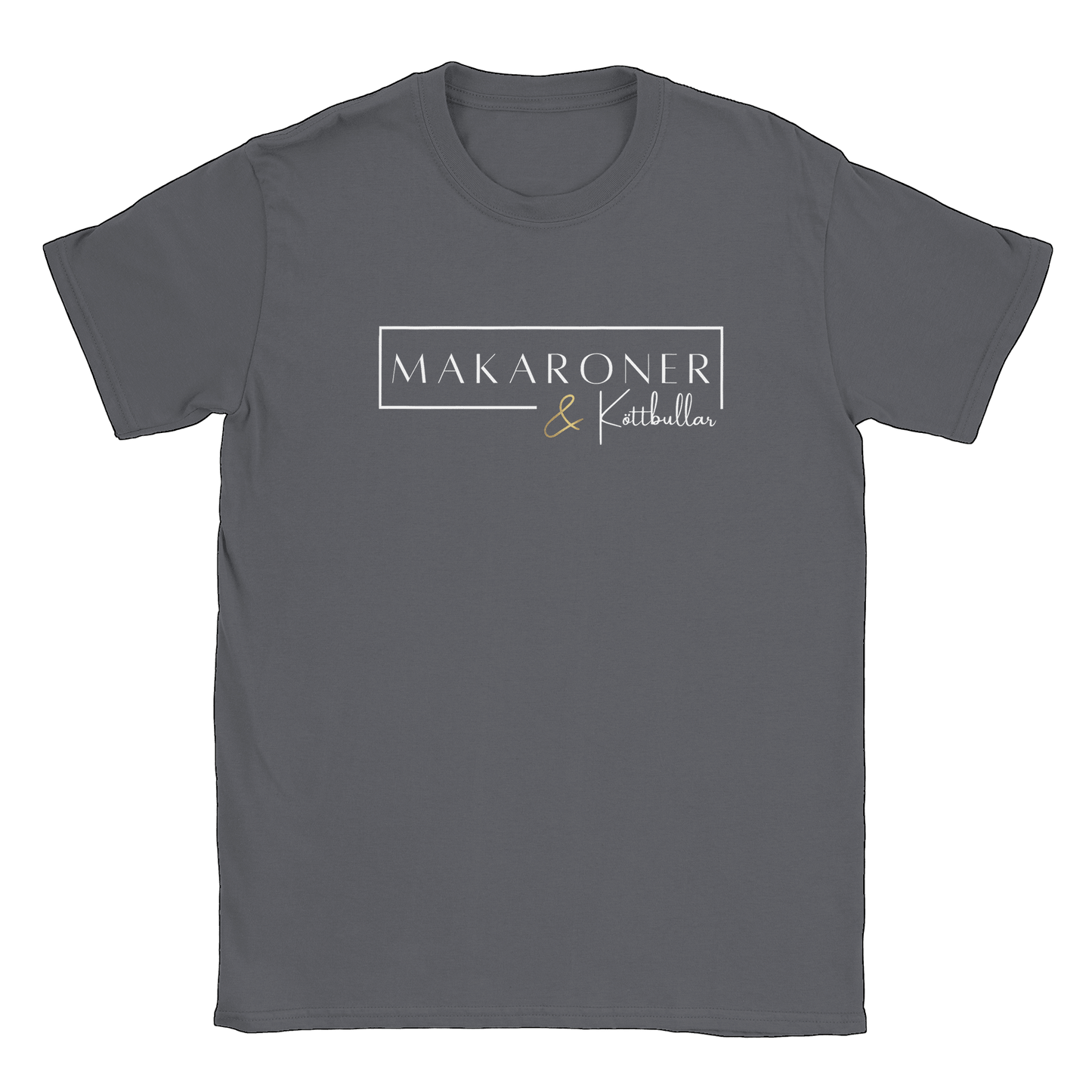 Makaroner och Köttbullar - T-shirt Charcoal
