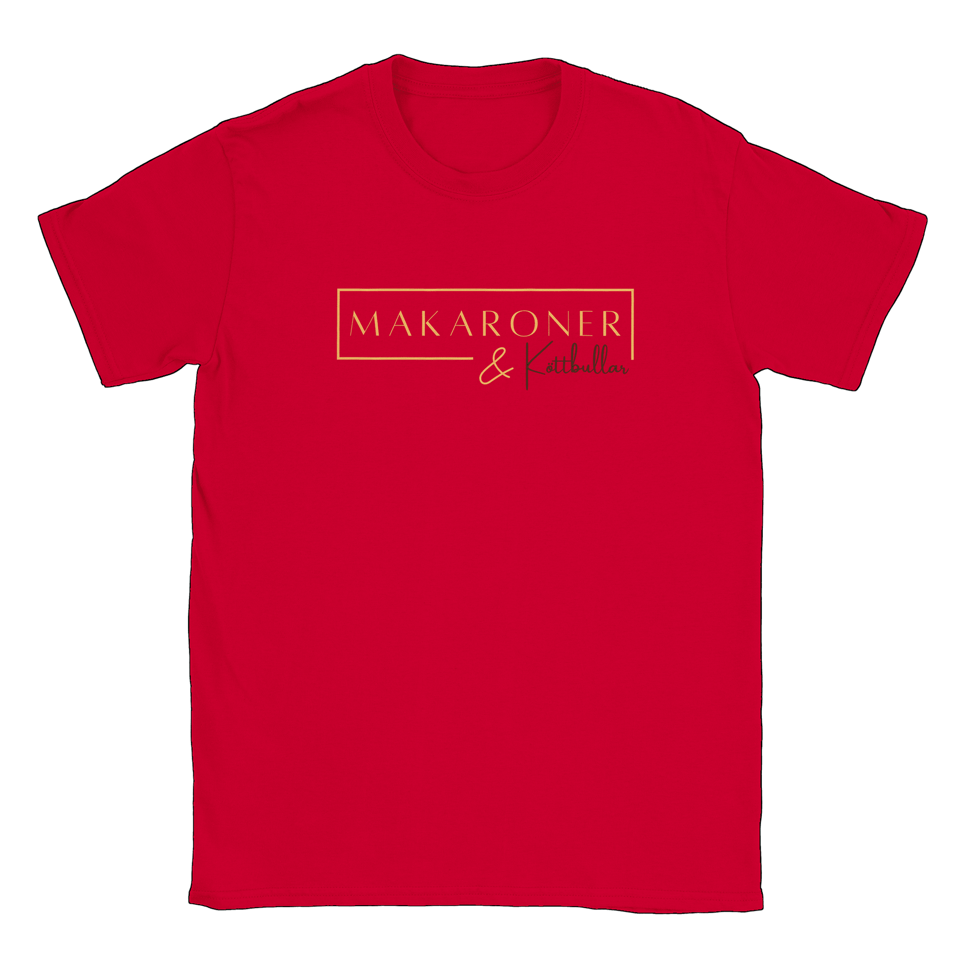 Makaroner och Köttbullar - T-shirt Röd