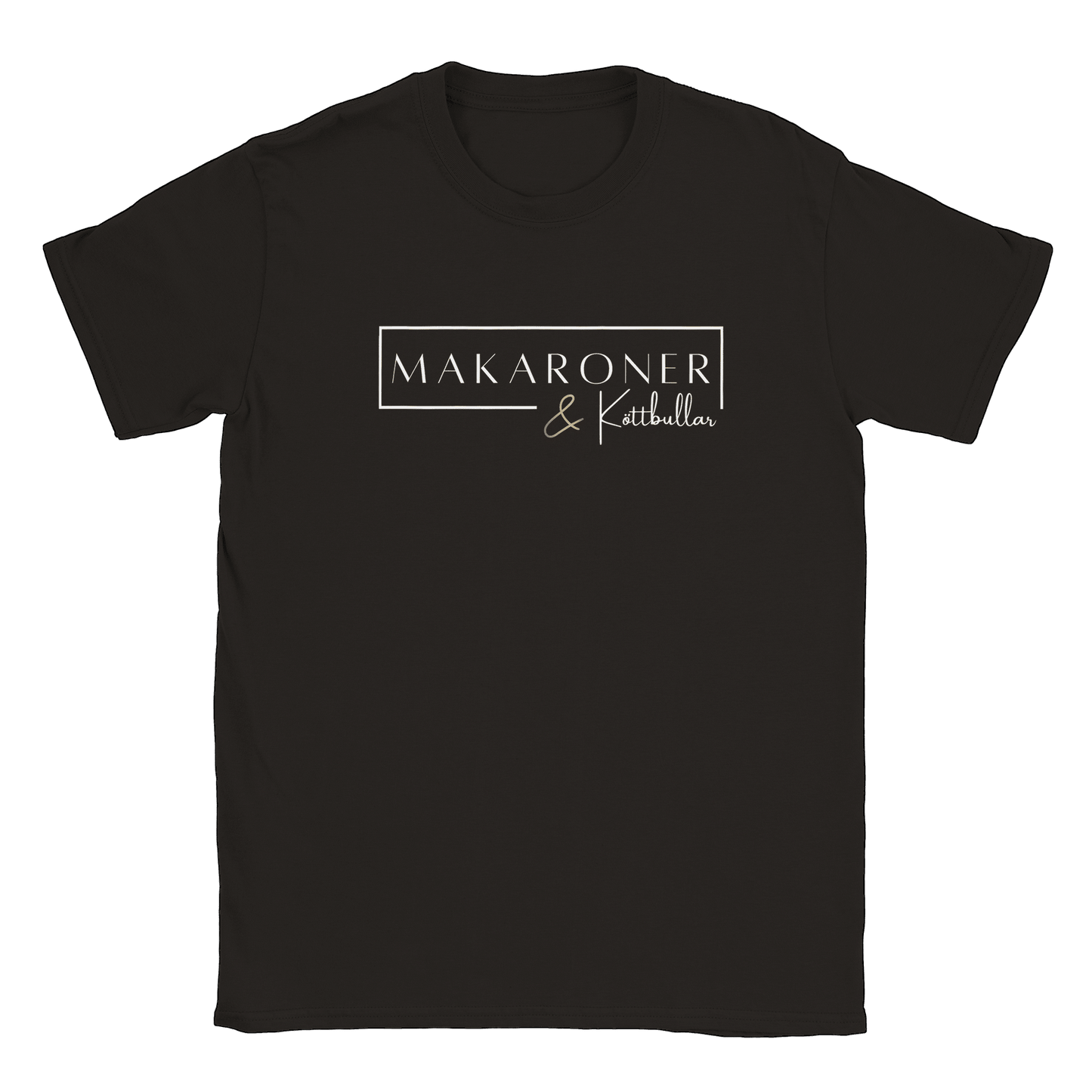 Makaroner och Köttbullar - T-shirt Svart