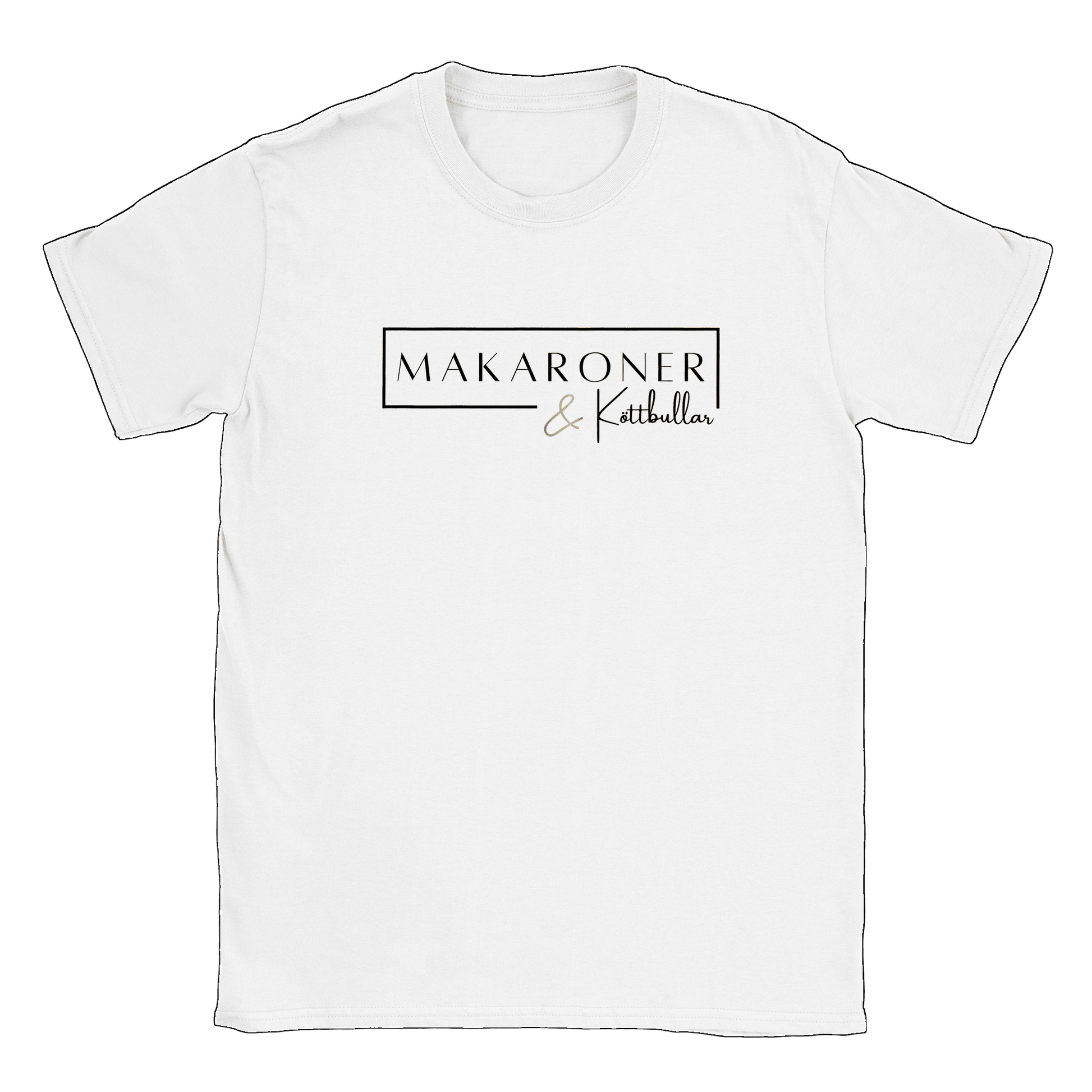 Makaroner och Köttbullar - T-shirt Vit