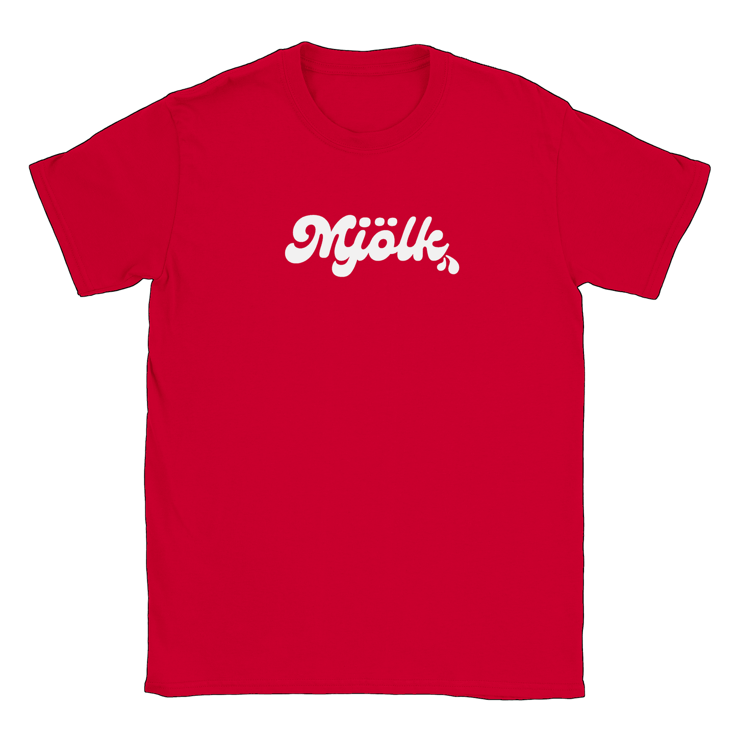 Mjölk - T-shirt Röd