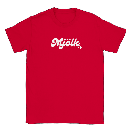 Mjölk - T-shirt Röd