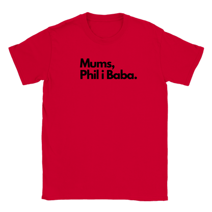 Mumsfilibabba - T-shirt Röd