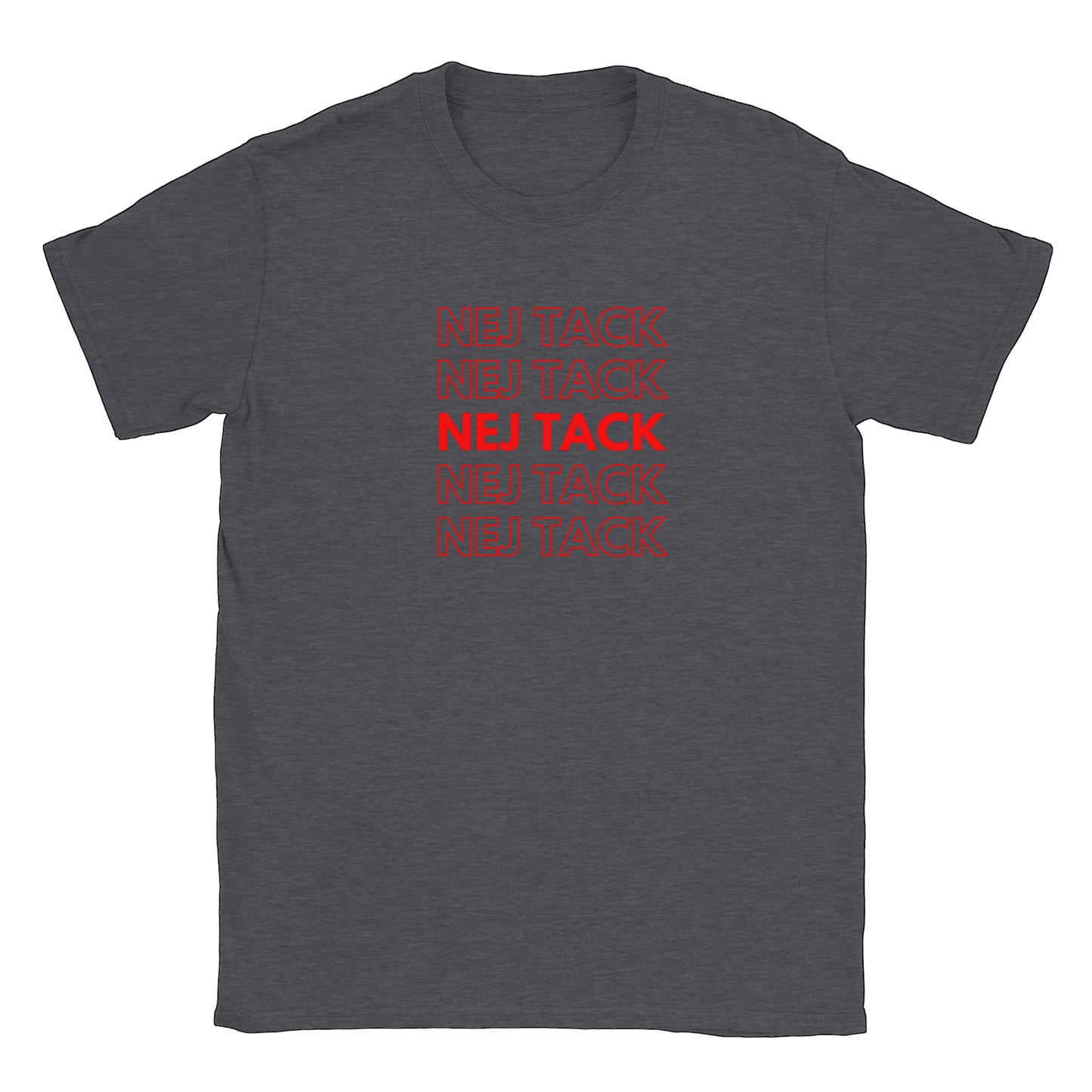 Nej tack - T-shirt Mörk Ljung