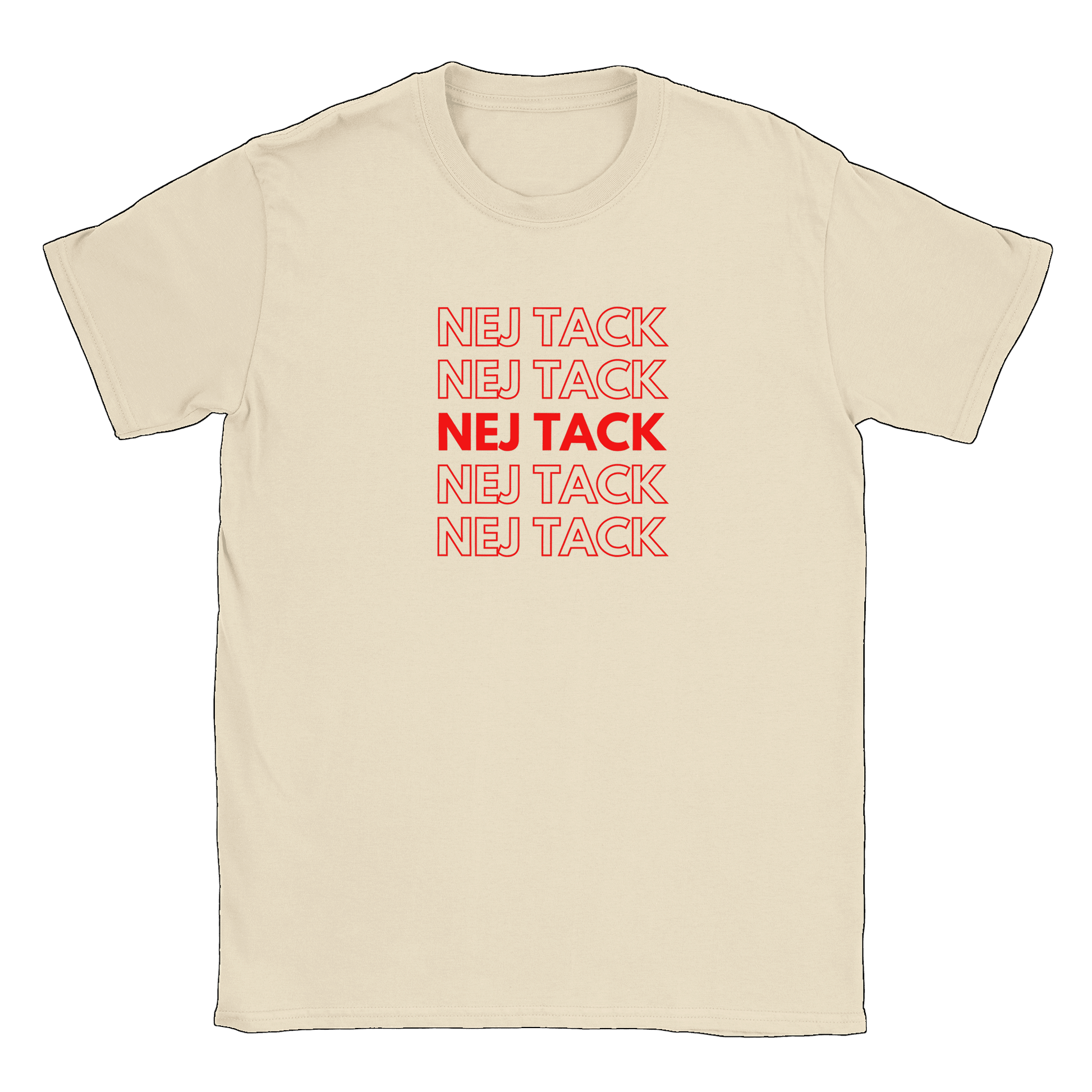 Nej tack - T-shirt Natural