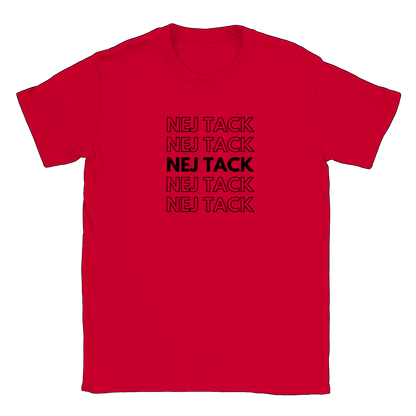 Nej tack - T-shirt Röd