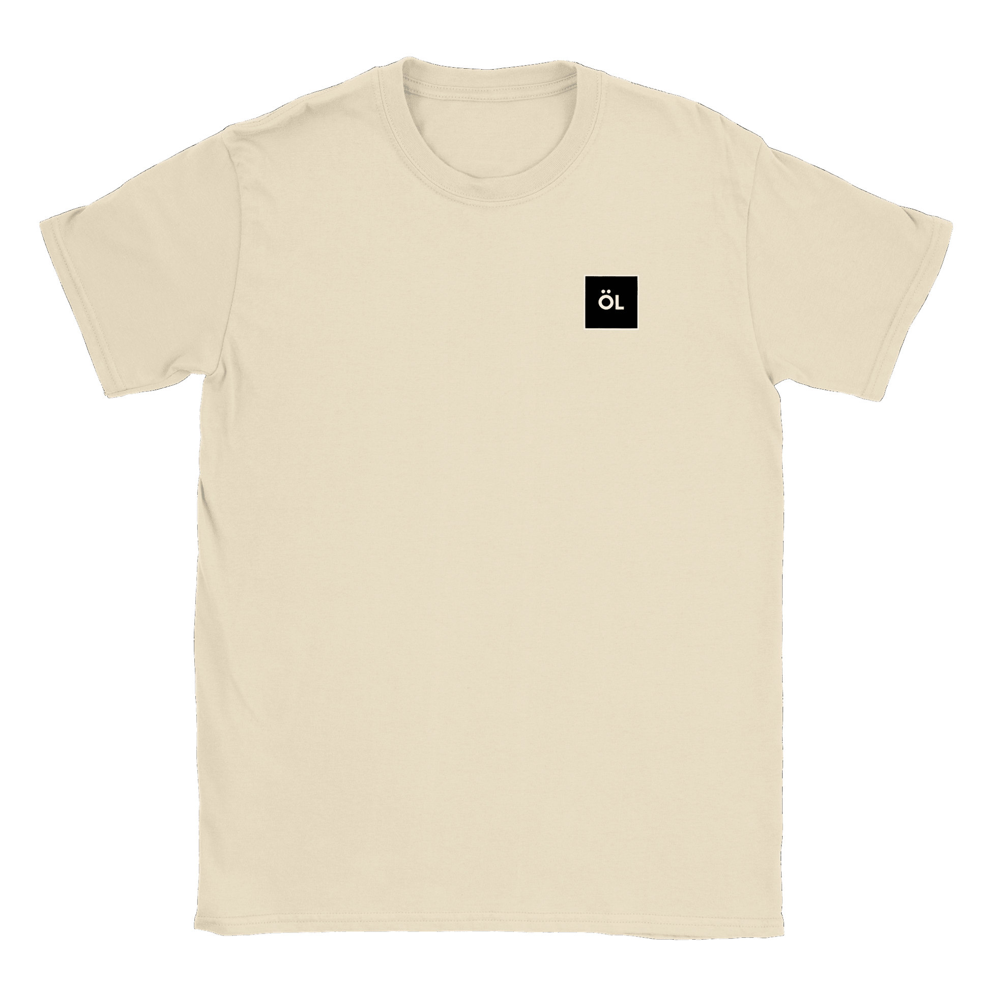 Öl i fyrkant - T-shirt Natural