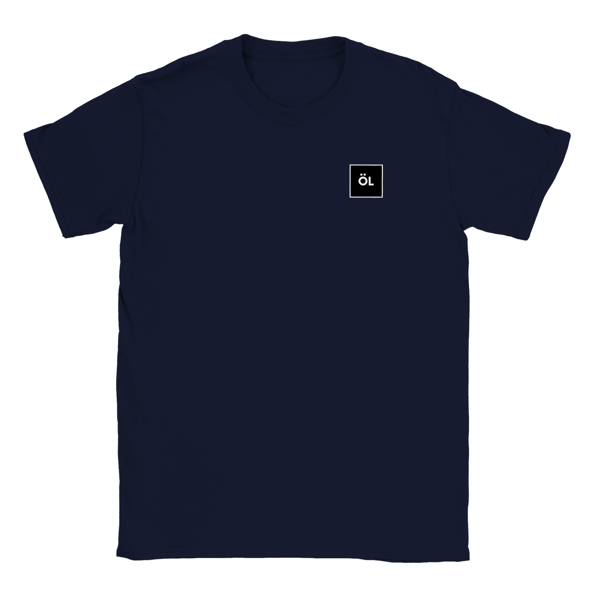 Öl i fyrkant - T-shirt Navy