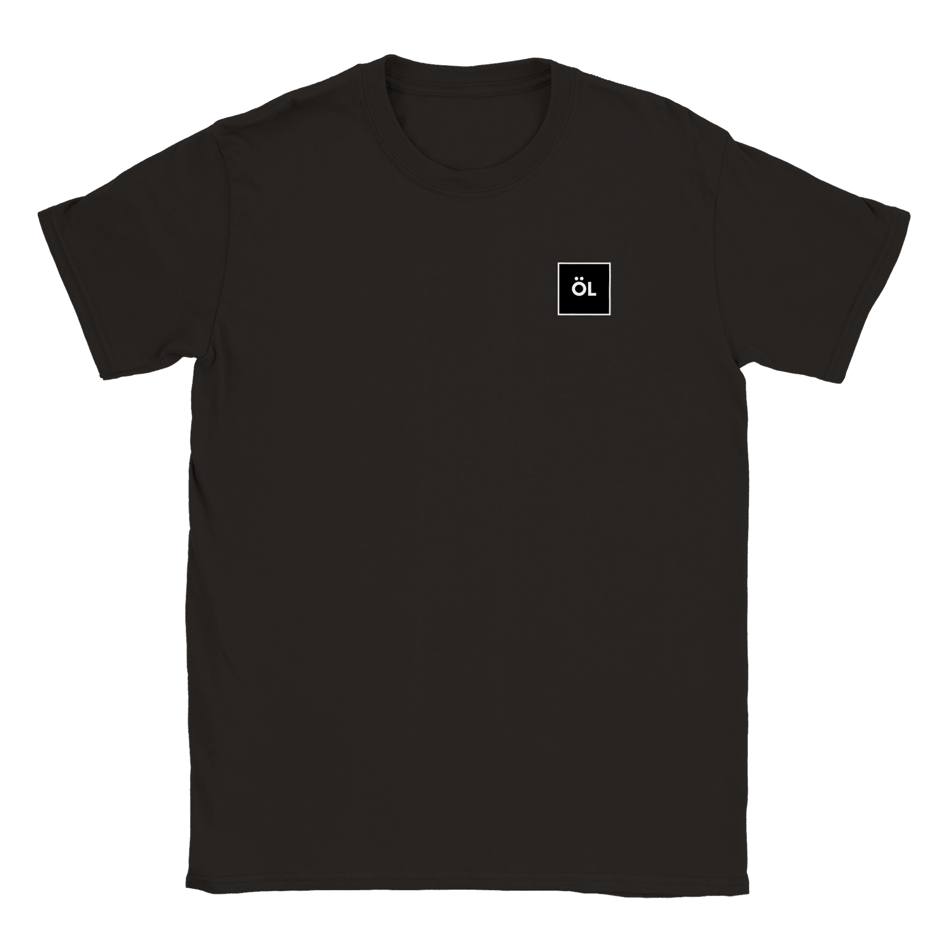 Öl i fyrkant - T-shirt Svart
