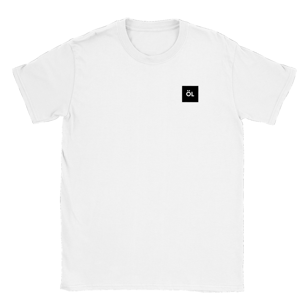 Öl i fyrkant - T-shirt Vit