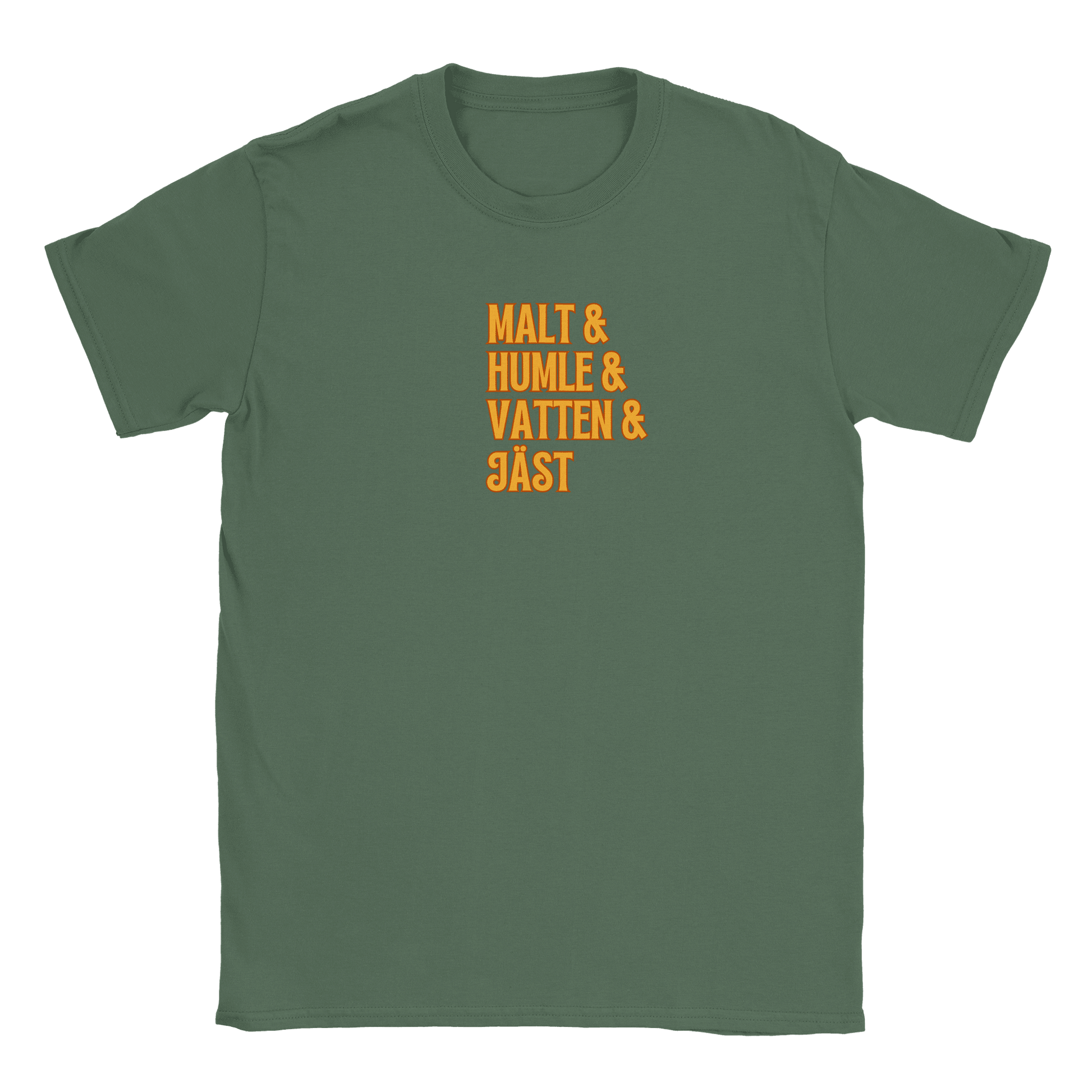 Öl recept - T-shirt Militärgrön