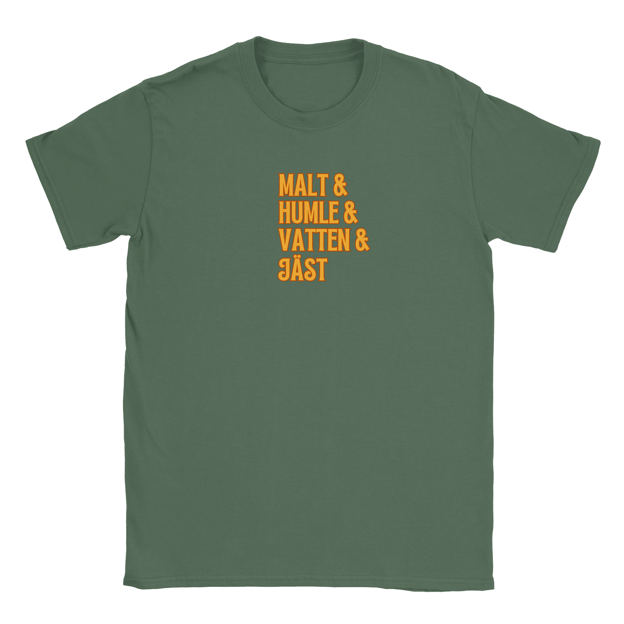 Öl recept - T-shirt Militärgrön