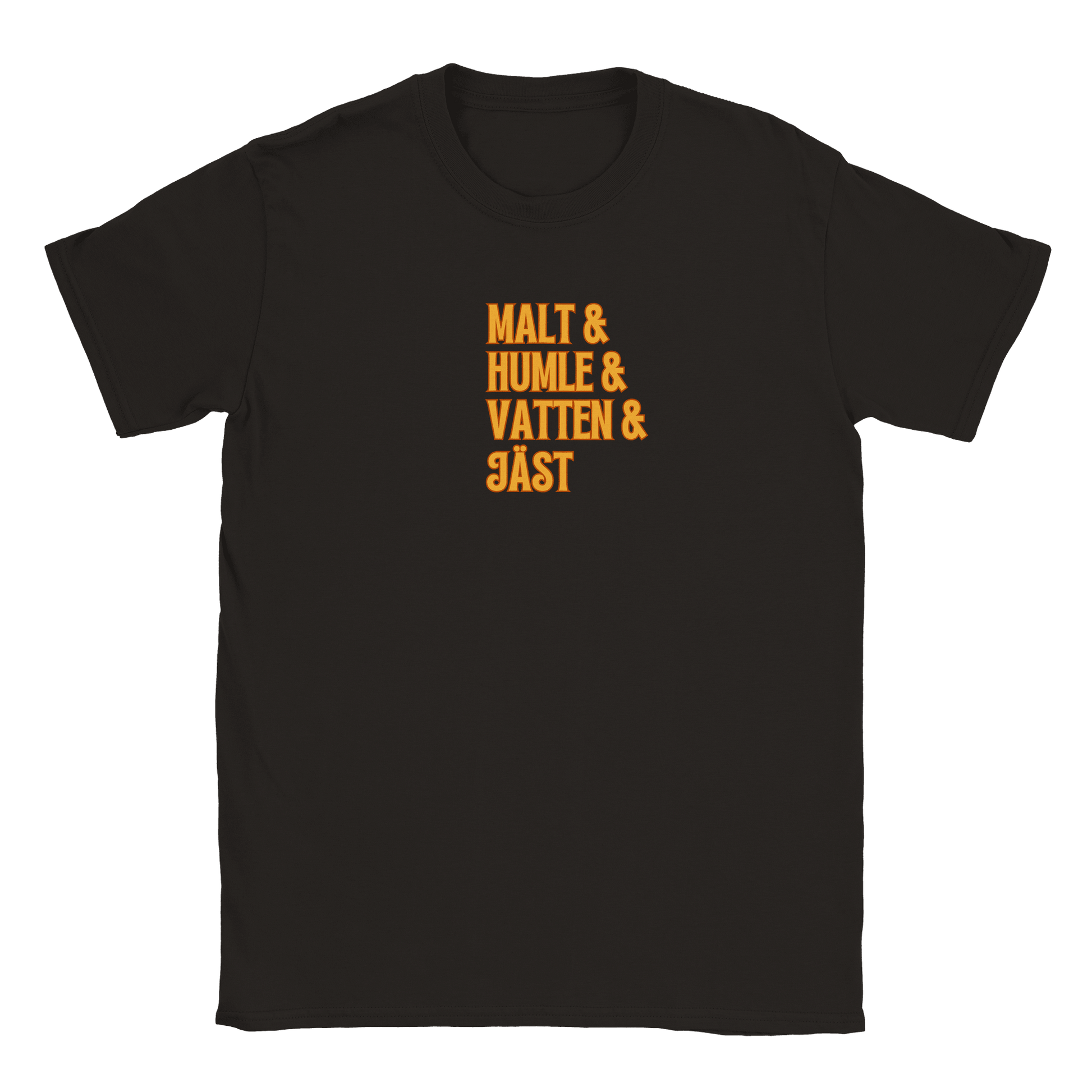 Öl recept - T-shirt Svart