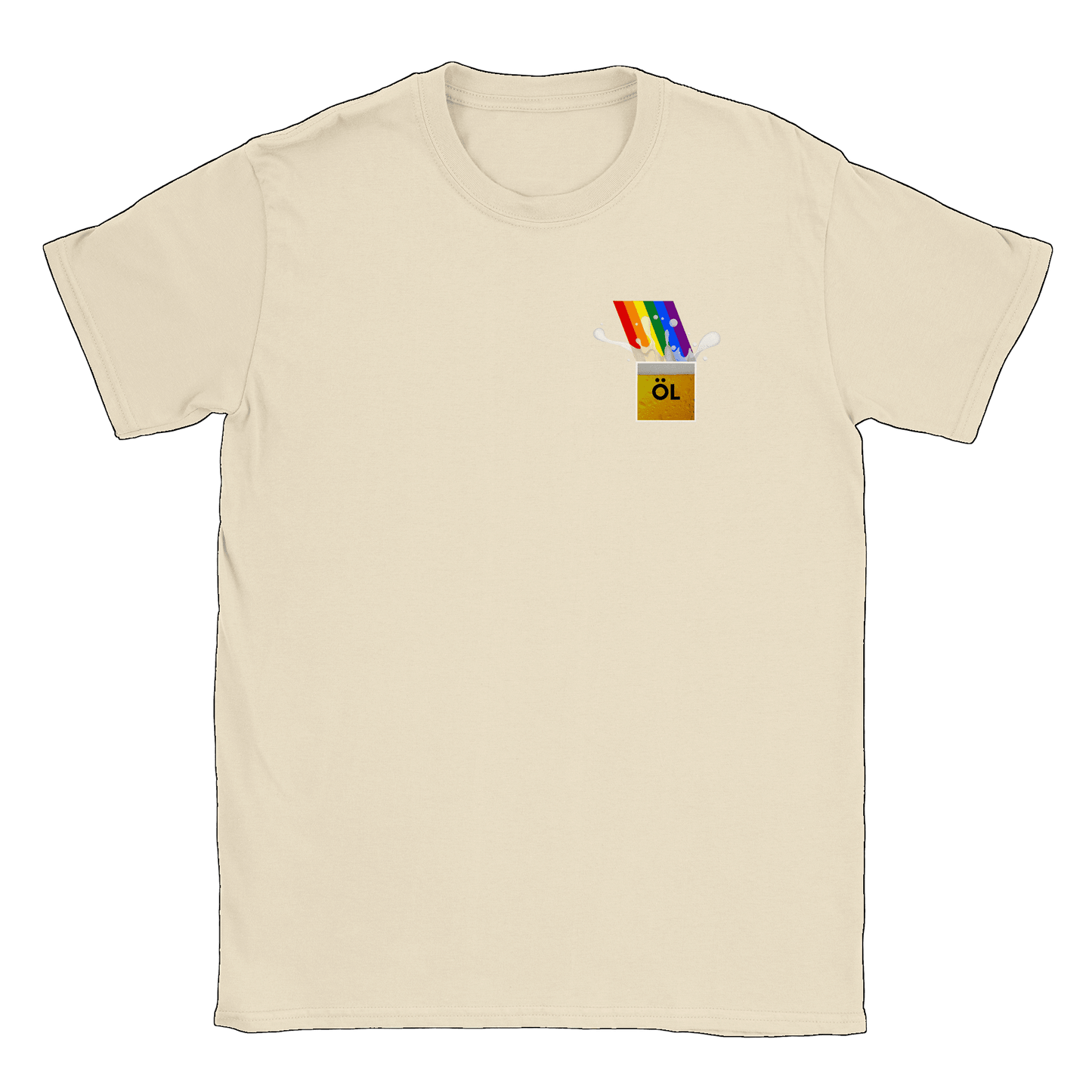 Öl vid regnbågens slut - T-shirt Natural