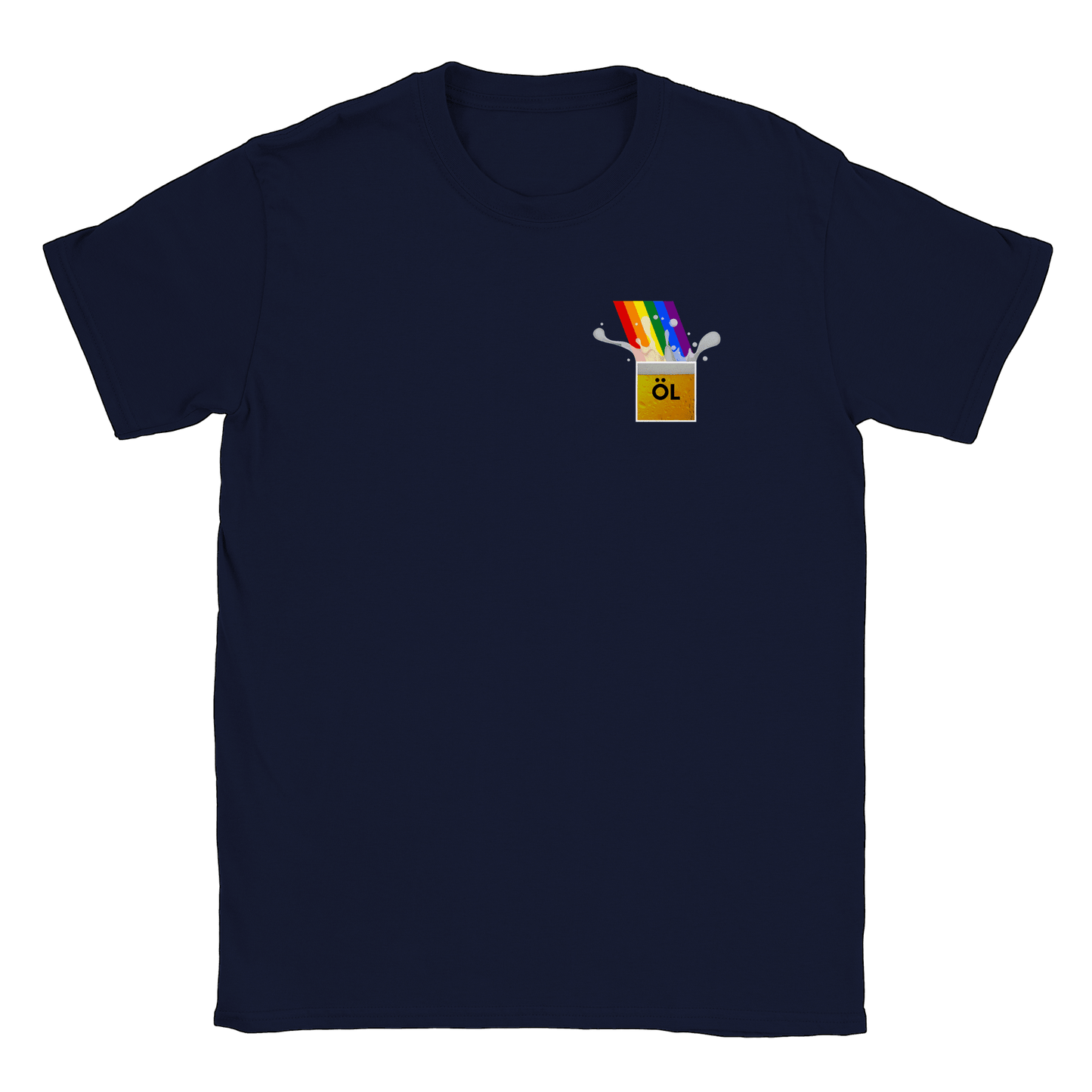Öl vid regnbågens slut - T-shirt Navy