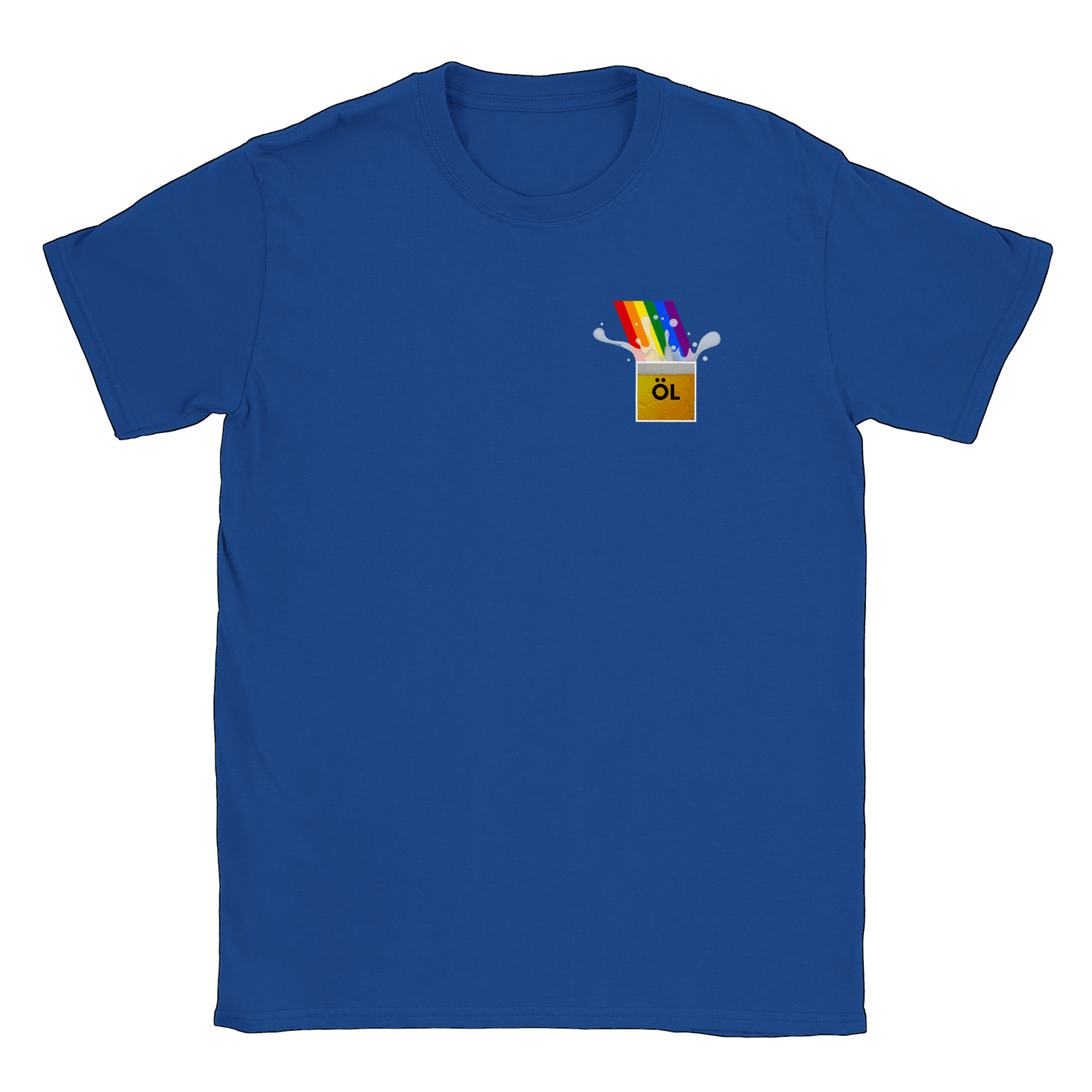 Öl vid regnbågens slut - T-shirt Royal