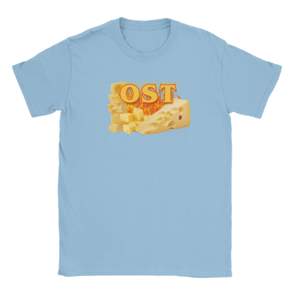 Ost - T-shirt Ljusblå