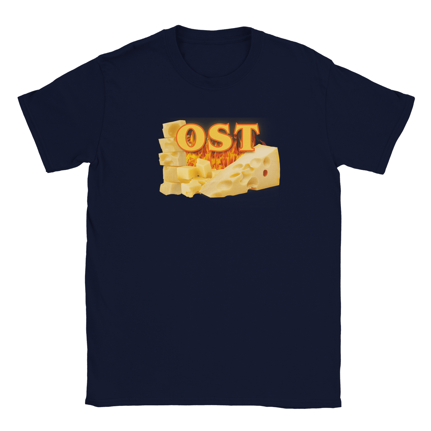 Ost - T-shirt Marinblå