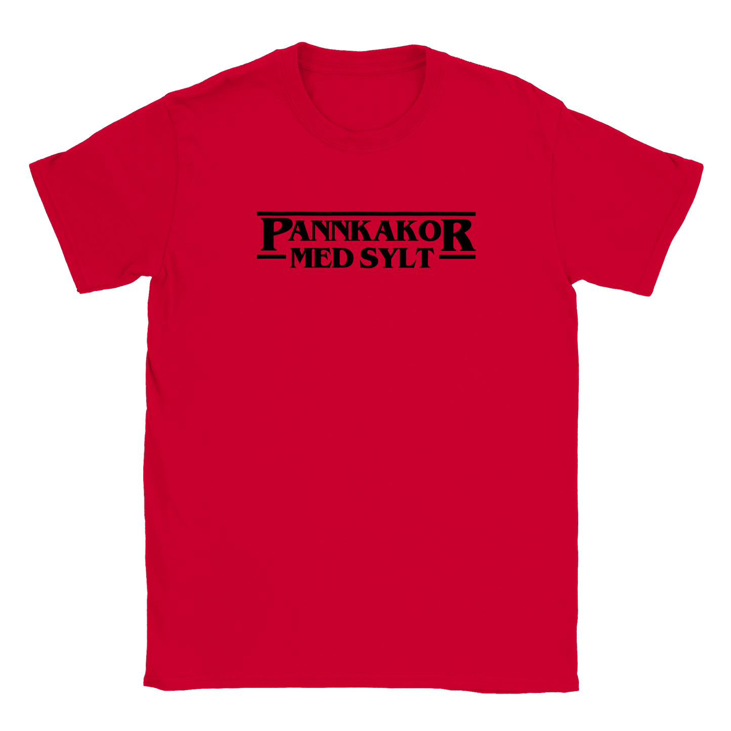 Pannkakor med sylt - T-shirt Röd