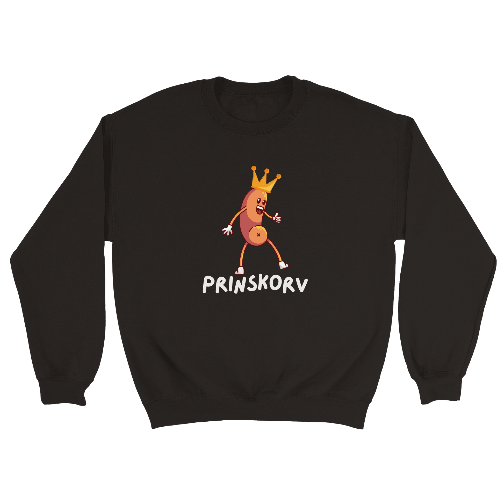 Prinskorv - Sweatshirt Svart