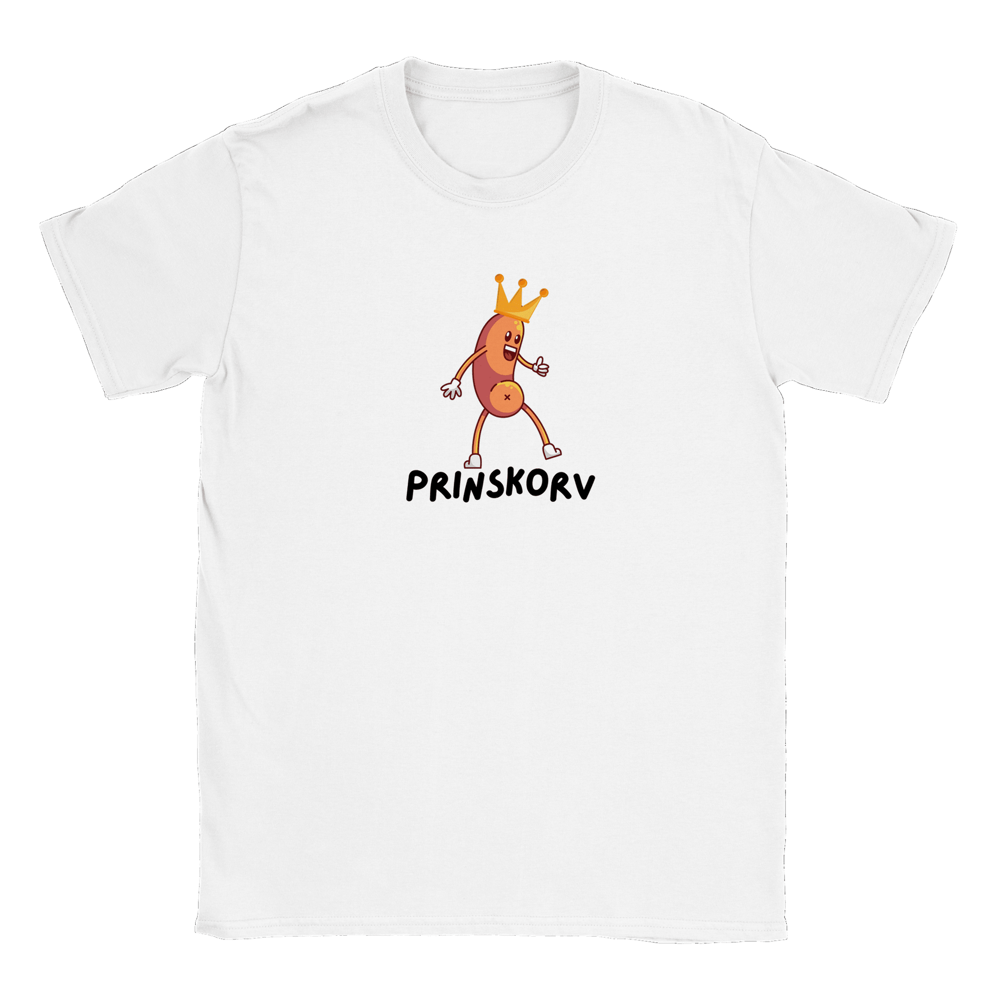 Prinskorv - T-shirt Vit