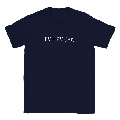 Ränta på ränta formel - T-shirt Navy