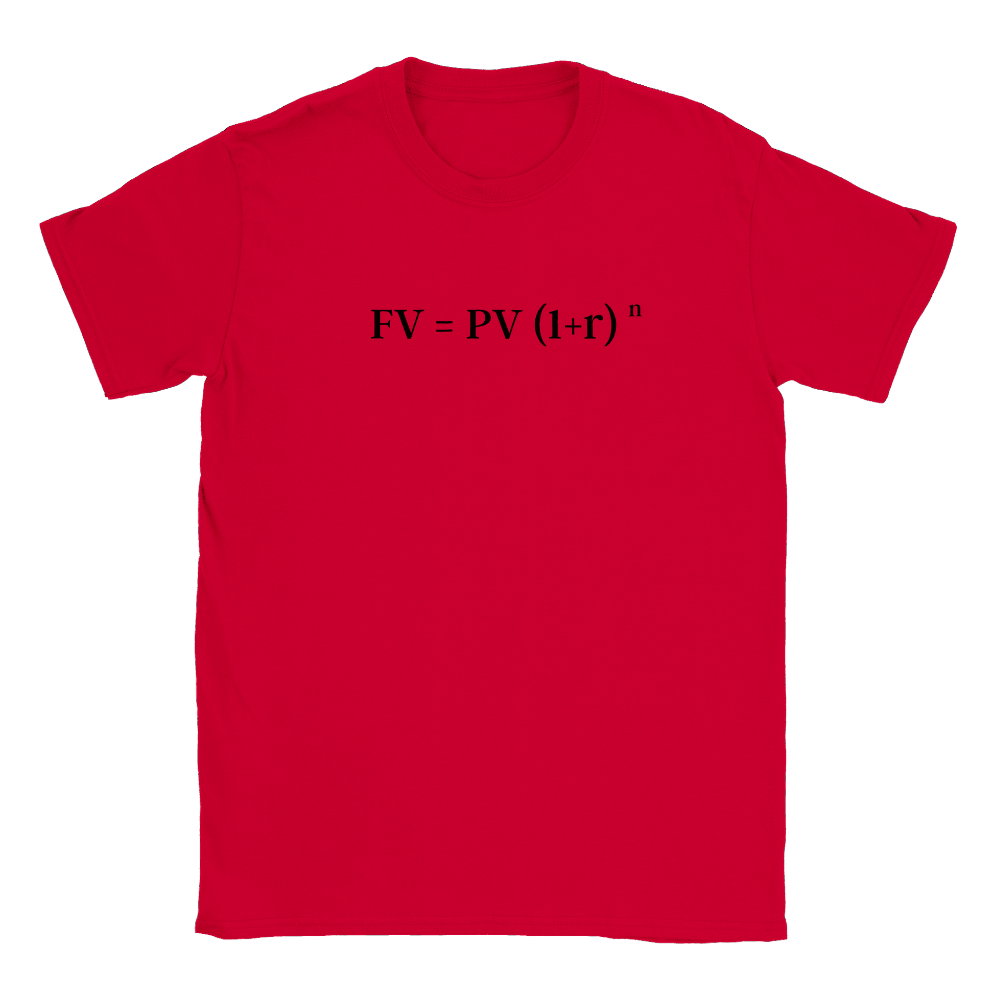 Ränta på ränta formel - T-shirt Röd