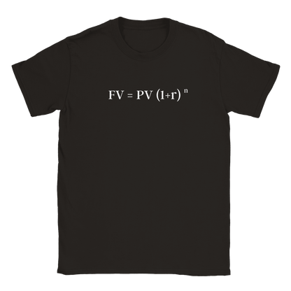 Ränta på ränta formel - T-shirt Svart