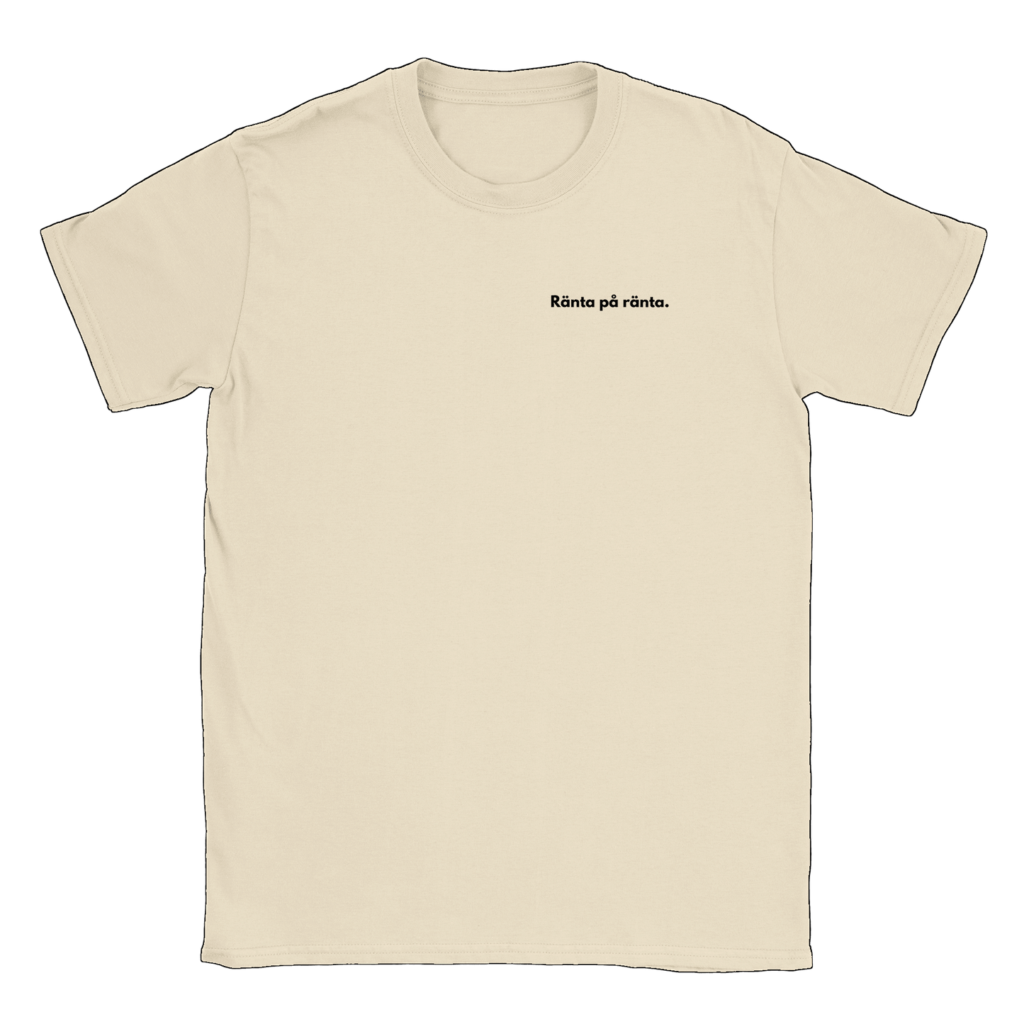 Ränta på ränta liten - T-shirt Beige