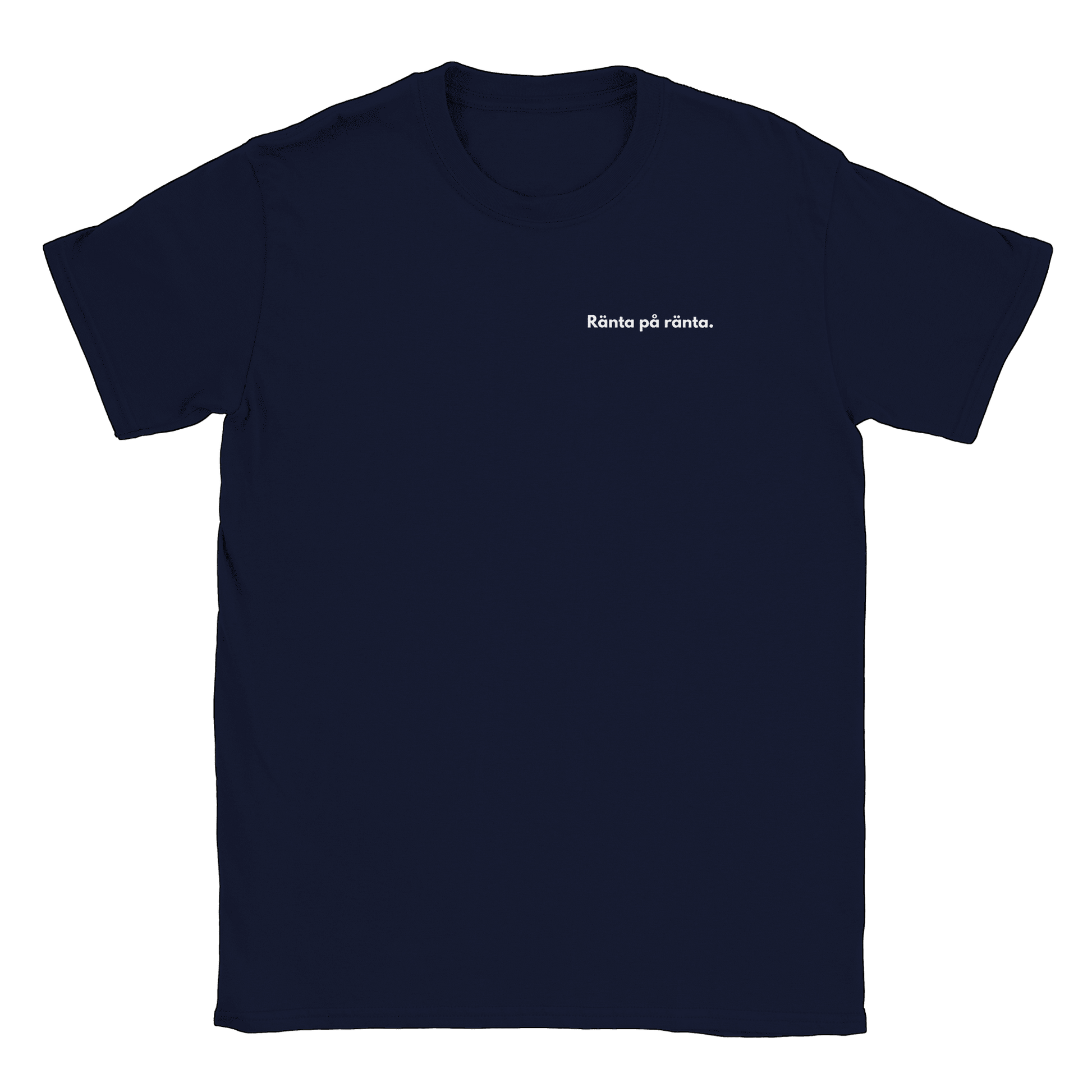 Ränta på ränta liten - T-shirt Marinblå