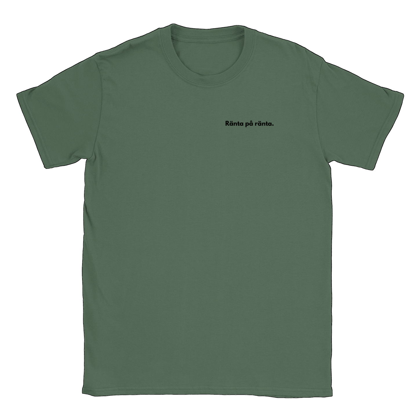 Ränta på ränta liten - T-shirt Militärgrön