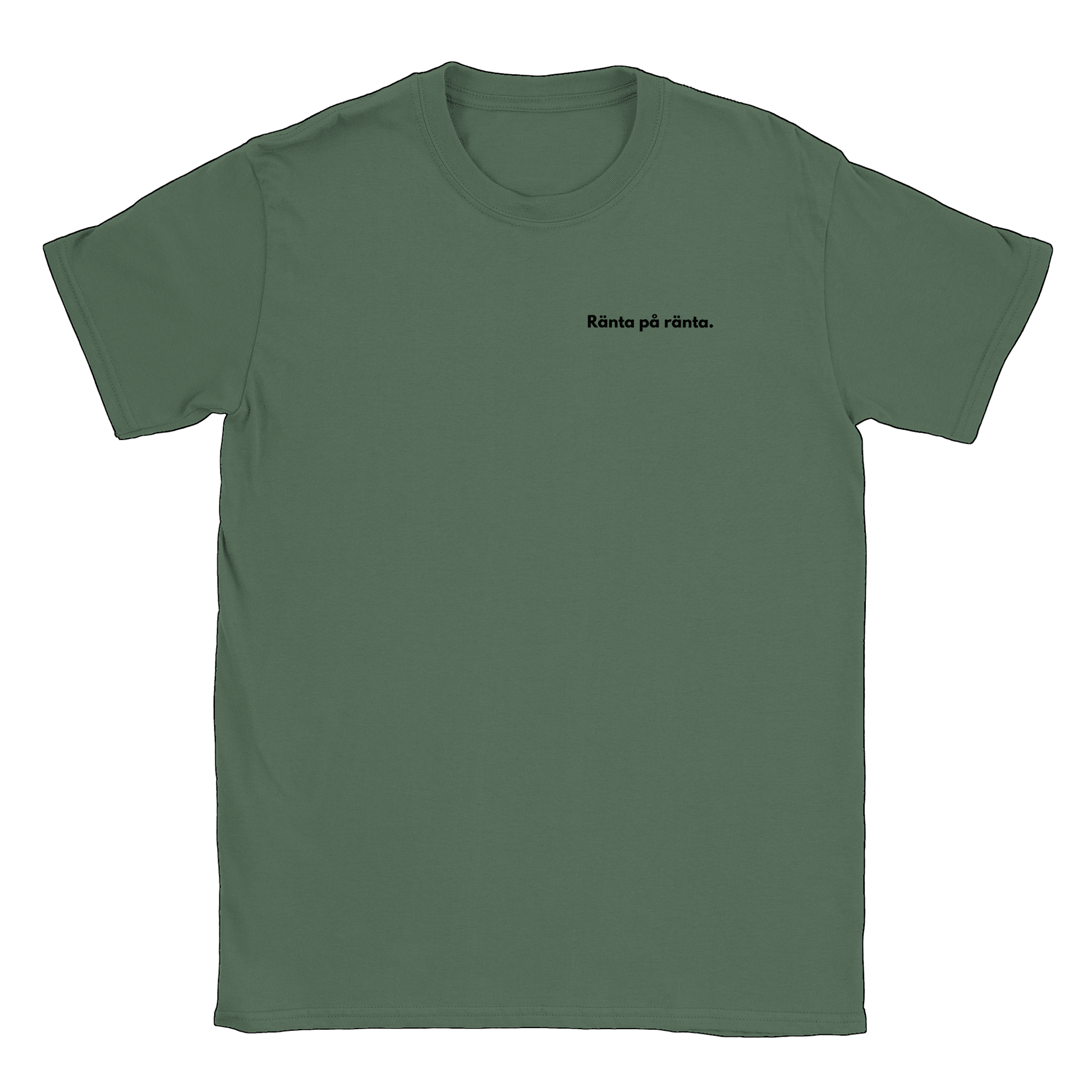 Ränta på ränta liten - T-shirt Militärgrön