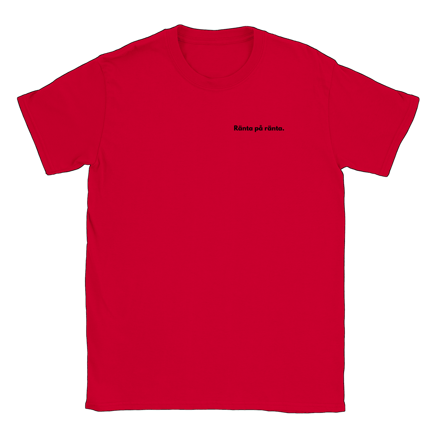 Ränta på ränta liten - T-shirt Röd