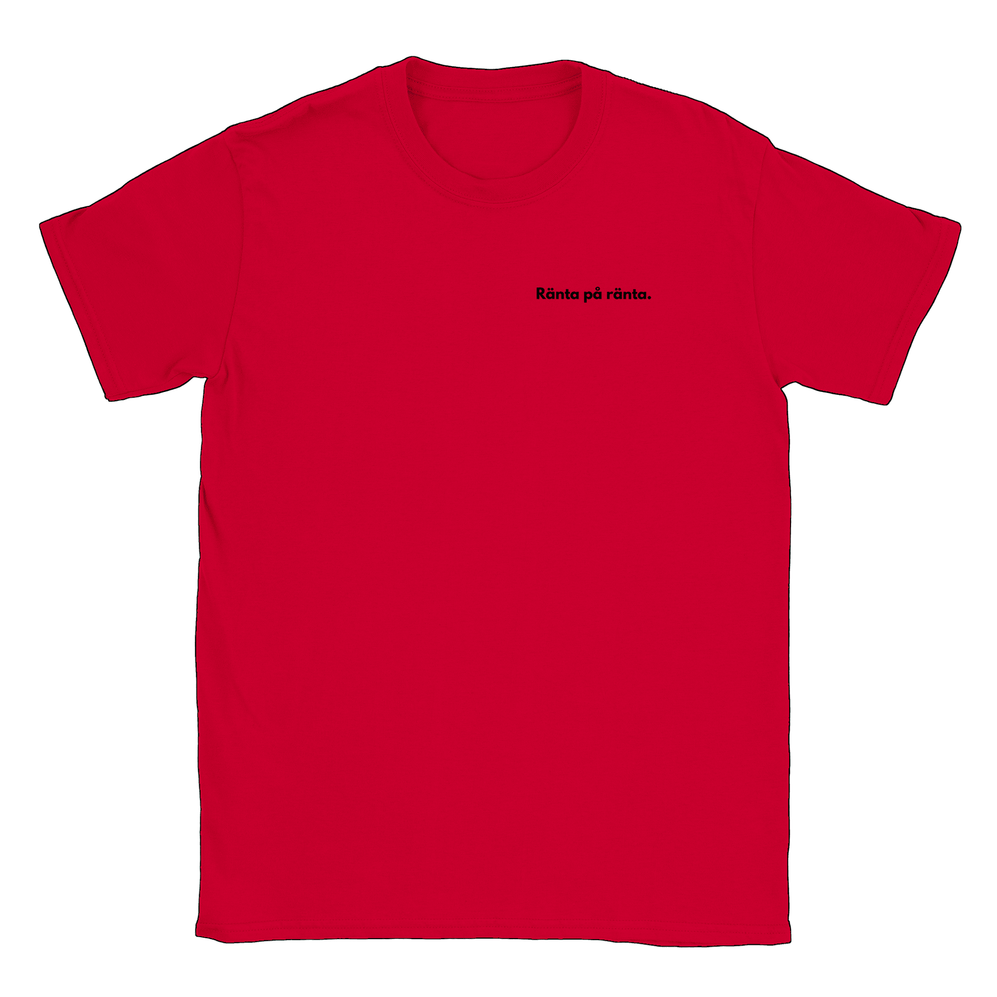 Ränta på ränta liten - T-shirt Röd