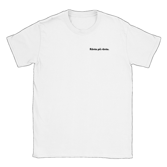 Ränta på ränta liten - T-shirt Vit